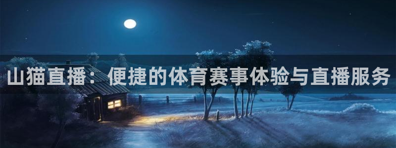 山猫直播：便捷的体育赛事体验与直播服务