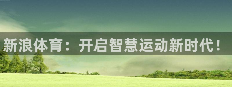 新浪体育：开启智慧运动新时代！