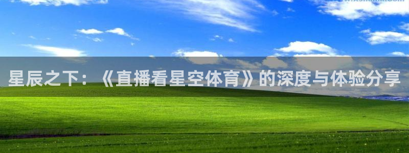 星辰之下：《直播看星空体育》的深度与体验分享